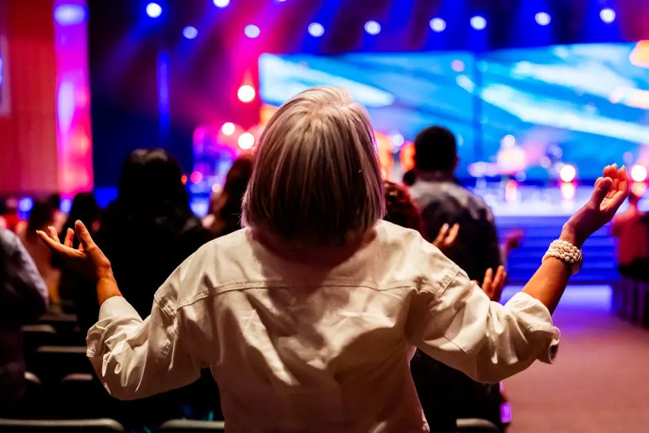Congregation gathered in worship